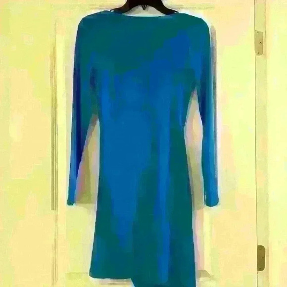 NWOT. Selena Slit Mini Dress. Color: Blue Size: S. - Picture 5 of 5
